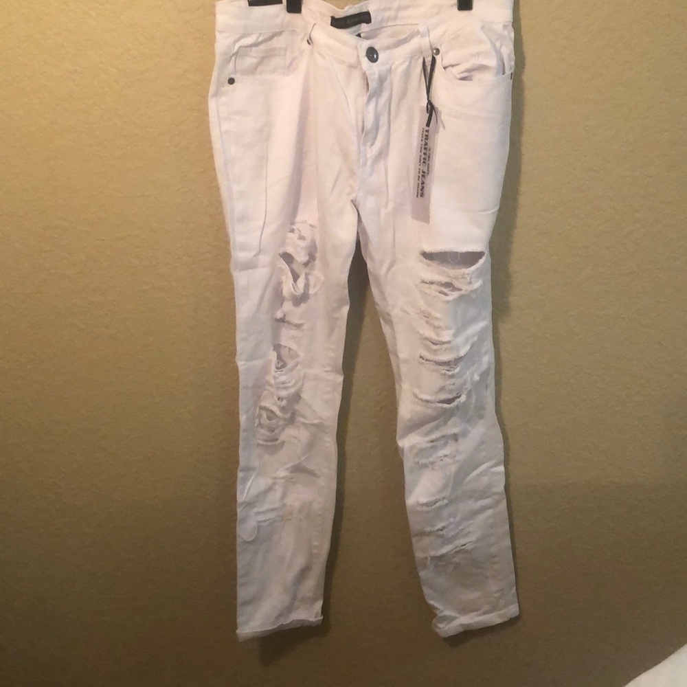 White Ripped Jeans
